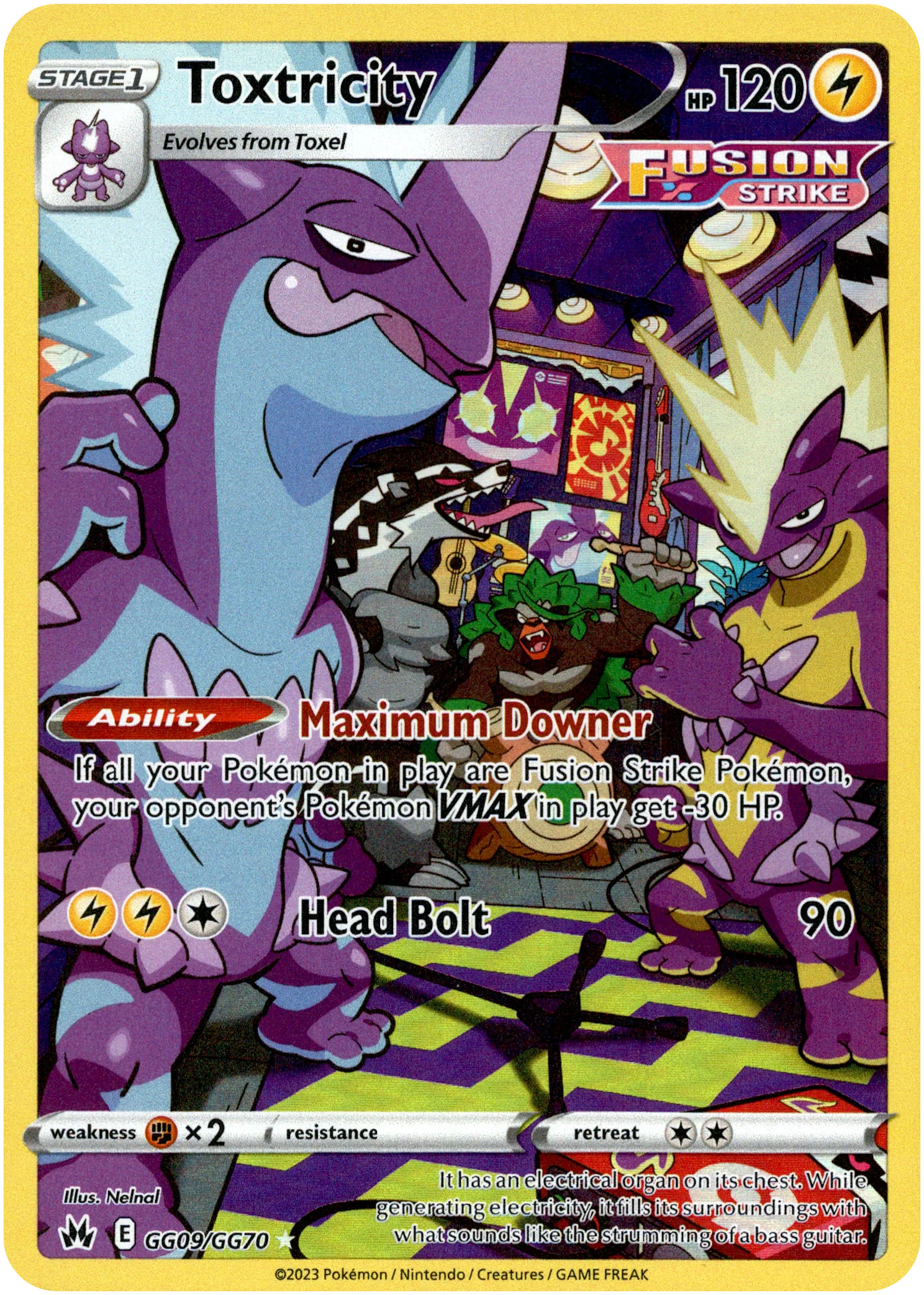 Toxtricity - GG09/GG70 - Crown Zenith - Holo