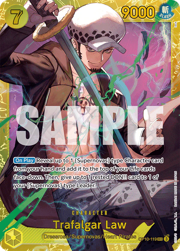 Trafalgar Law - OP10-119 SEC - Royal Blood - Foil