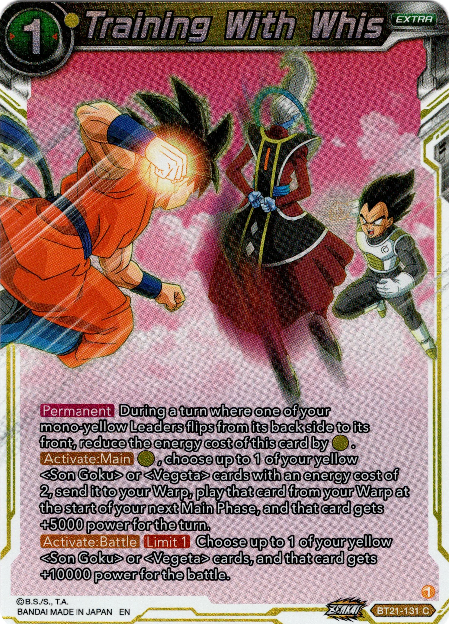 Training With Whis - BT21-131 - Wild Resurgence - Foil