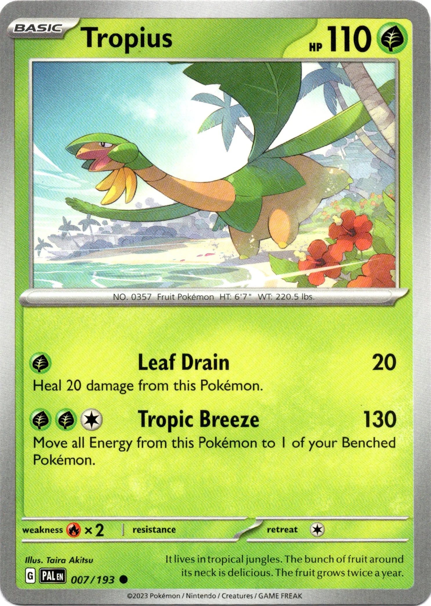 Tropius - 007/193 - Paldea Evolved