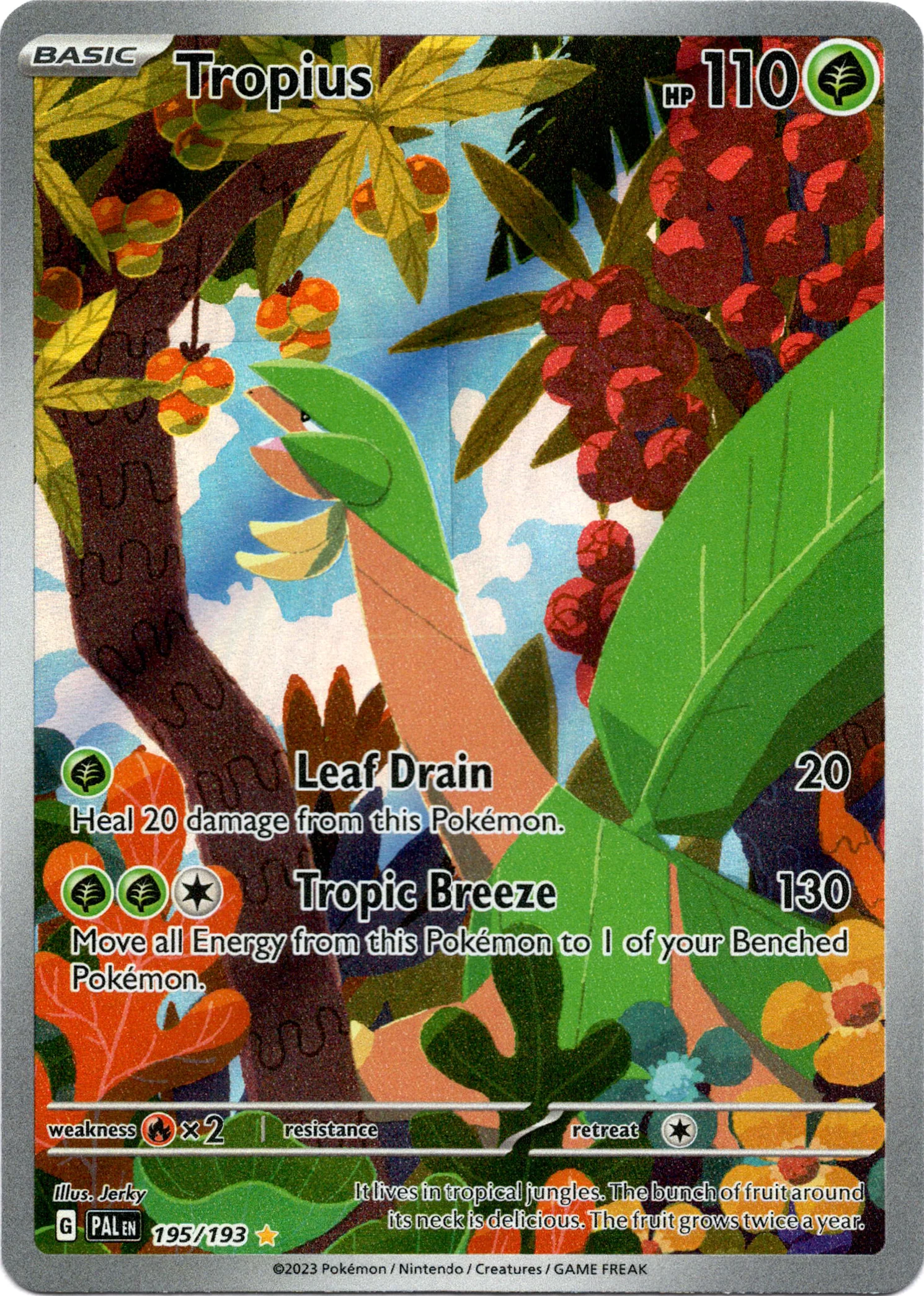 Tropius - 195/193 - Paldea Evolved - Holo