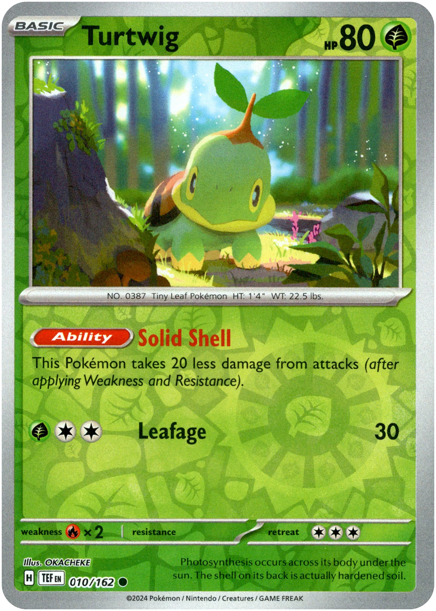 Turtwig - 010/162 - Temporal Forces - Reverse Holo
