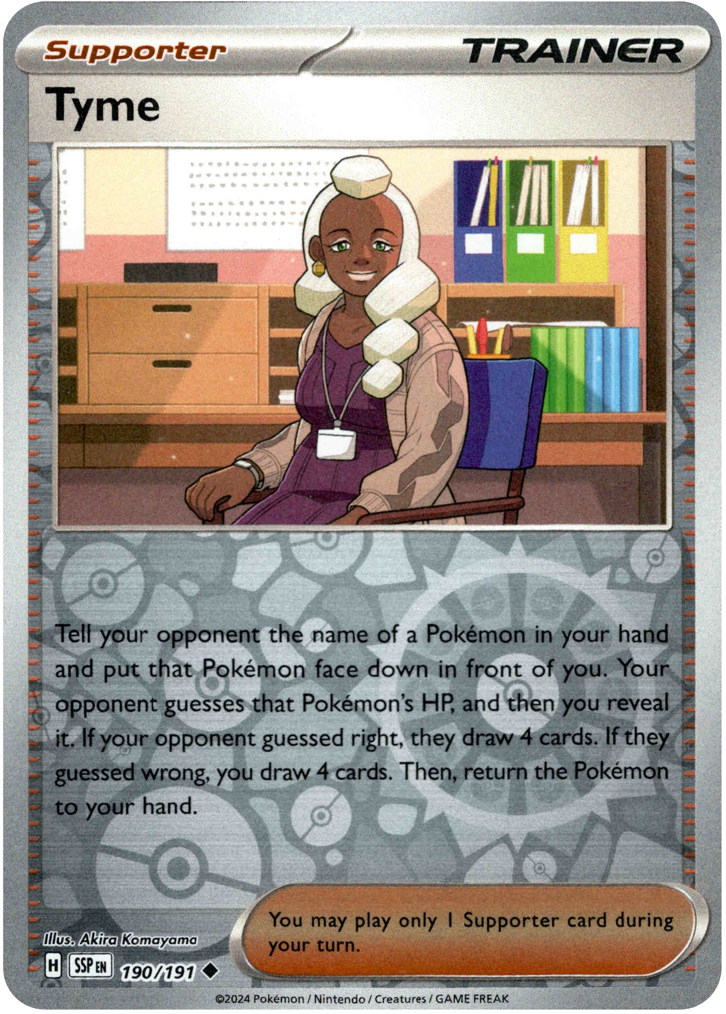 Tyme - 190/191 - Surging Sparks - Reverse Holo