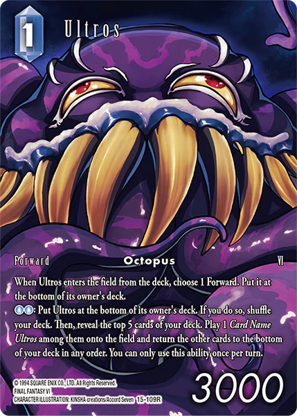 Ultros Full Art - 15-109R - Crystal Dominion - Foil