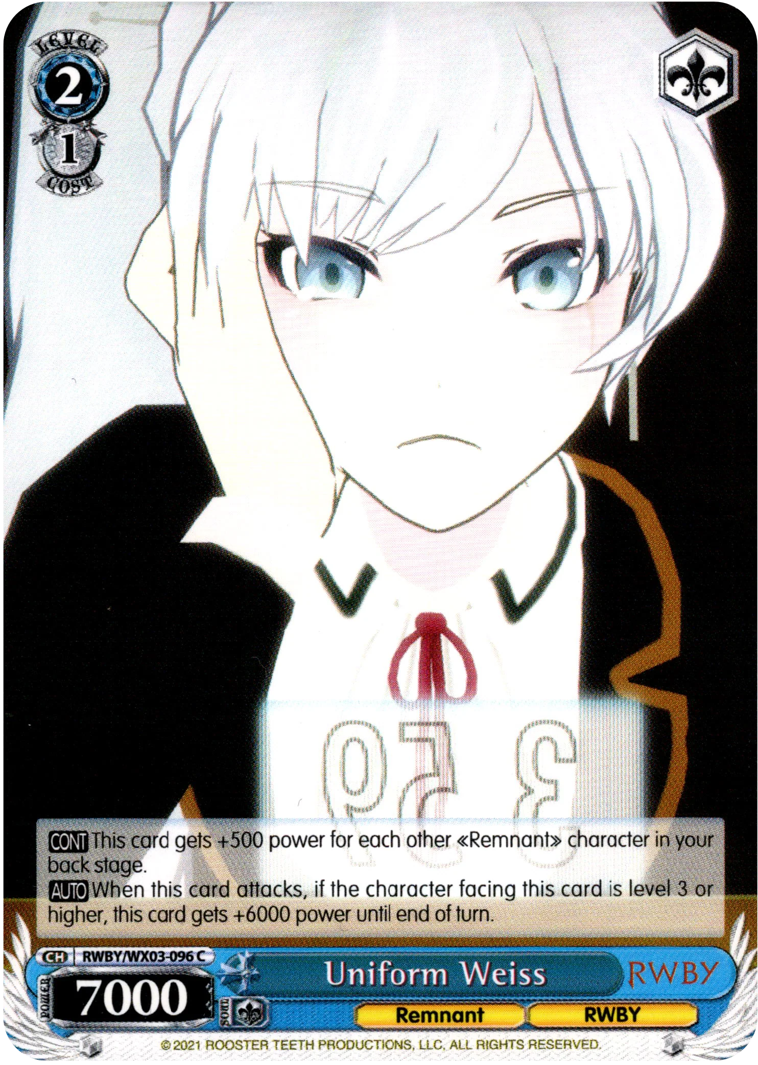Uniform Weiss - RWBY/WX03-096 - RWBY