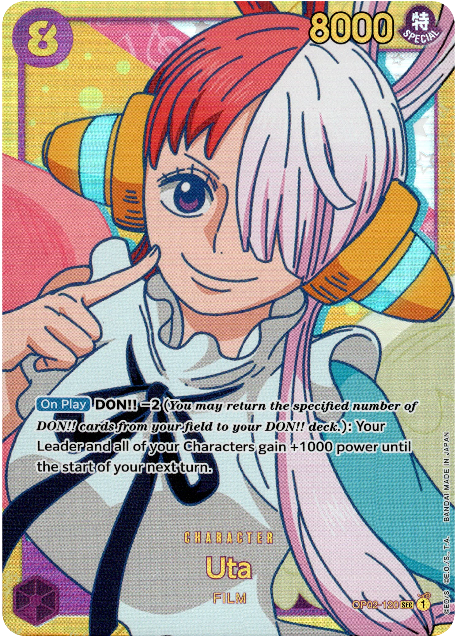 Uta - OP02-120 - Paramount War - Foil