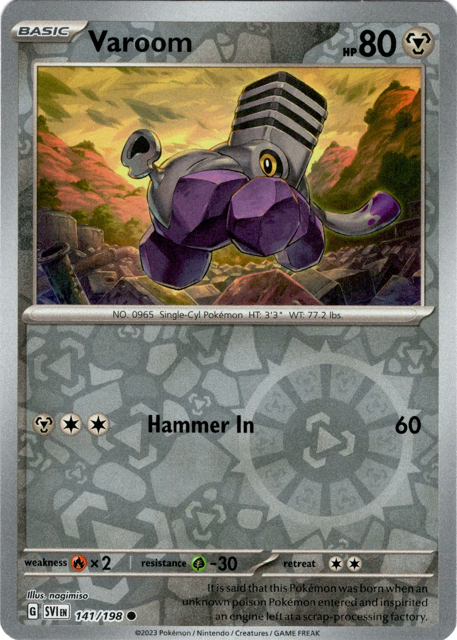 Varoom - 141/198 - Scarlet & Violet - Reverse Holo