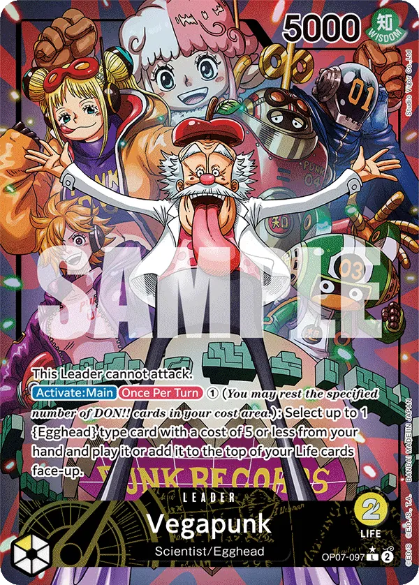 Vegapunk Alternate Art - OP07-097L - 500 years in the Future - Foil