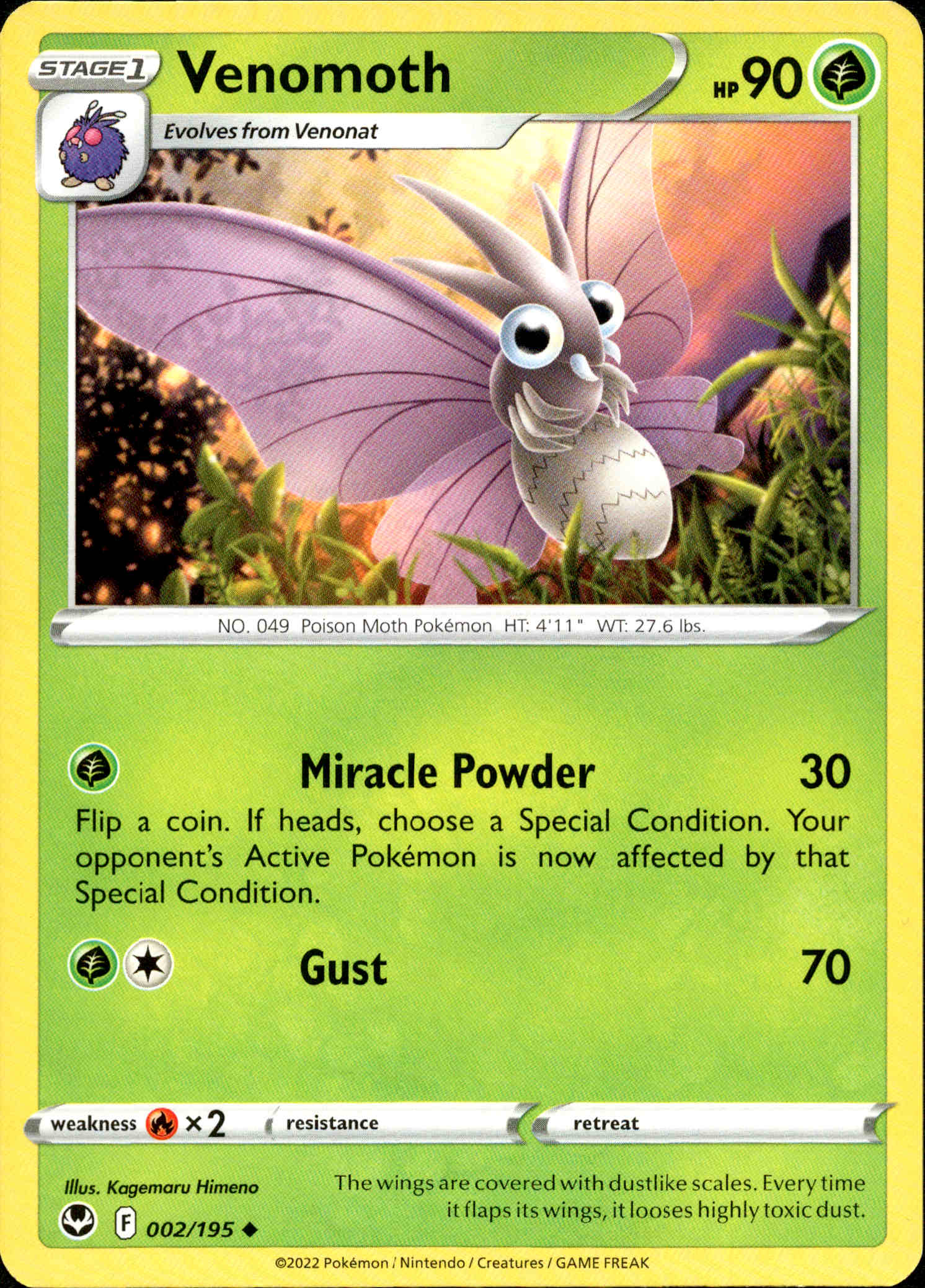 Venomoth - 002/195 - Silver Tempest