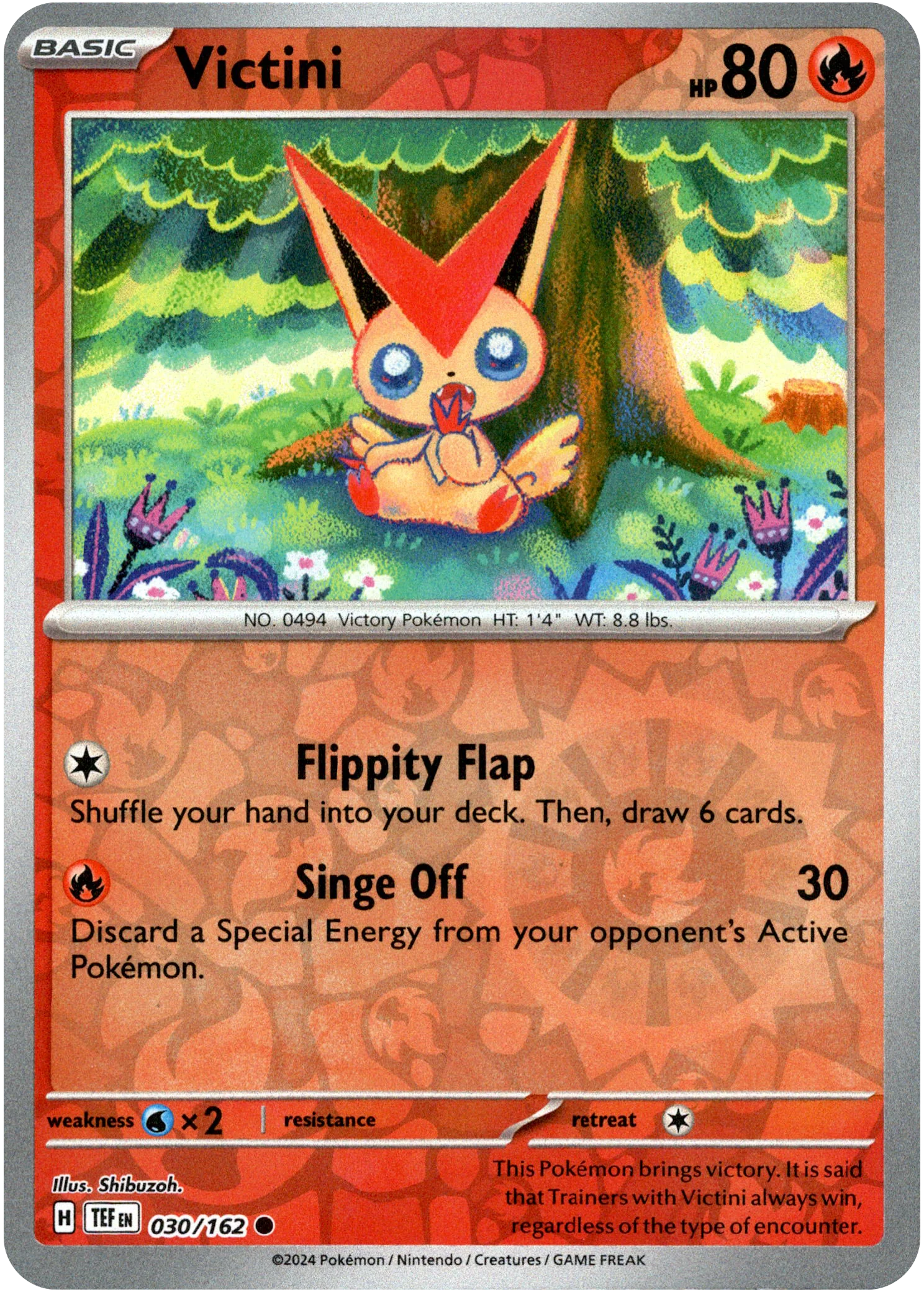 Victini - 030/162 - Temporal Forces - Reverse Holo