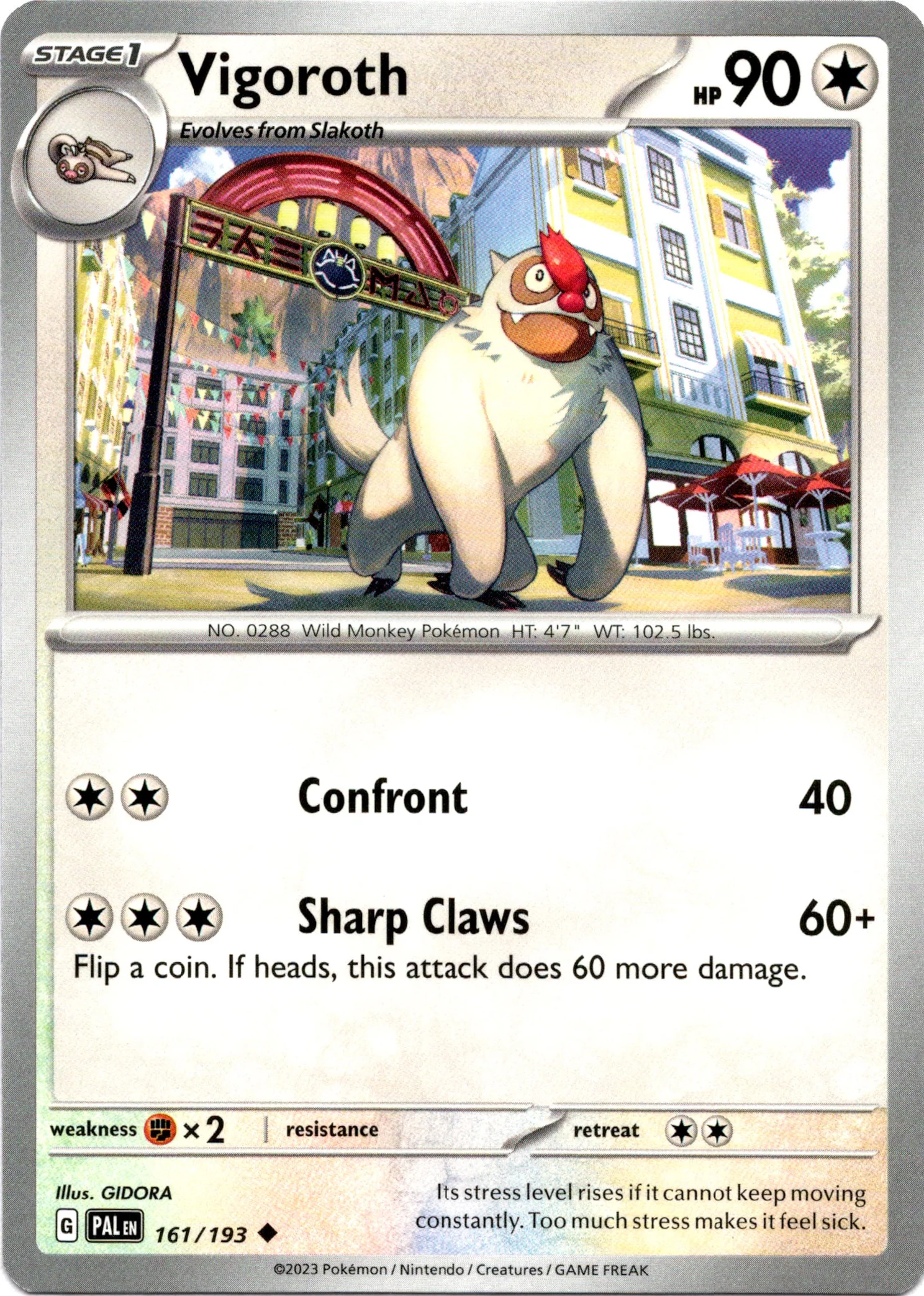 Vigoroth - 161/193 - Paldea Evolved