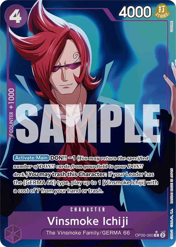Vinsmoke Ichiji Full Art - OP06-060 C - The Best - Foil