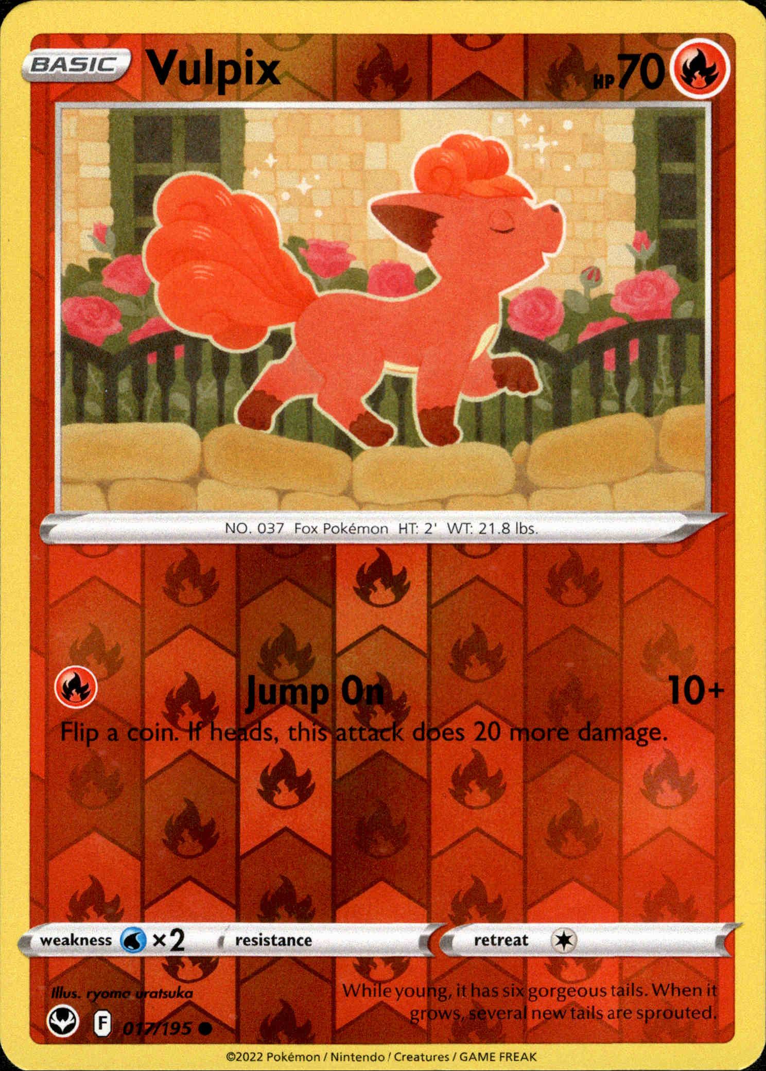 Vulpix - 017/195 - Silver Tempest - Reverse Holo