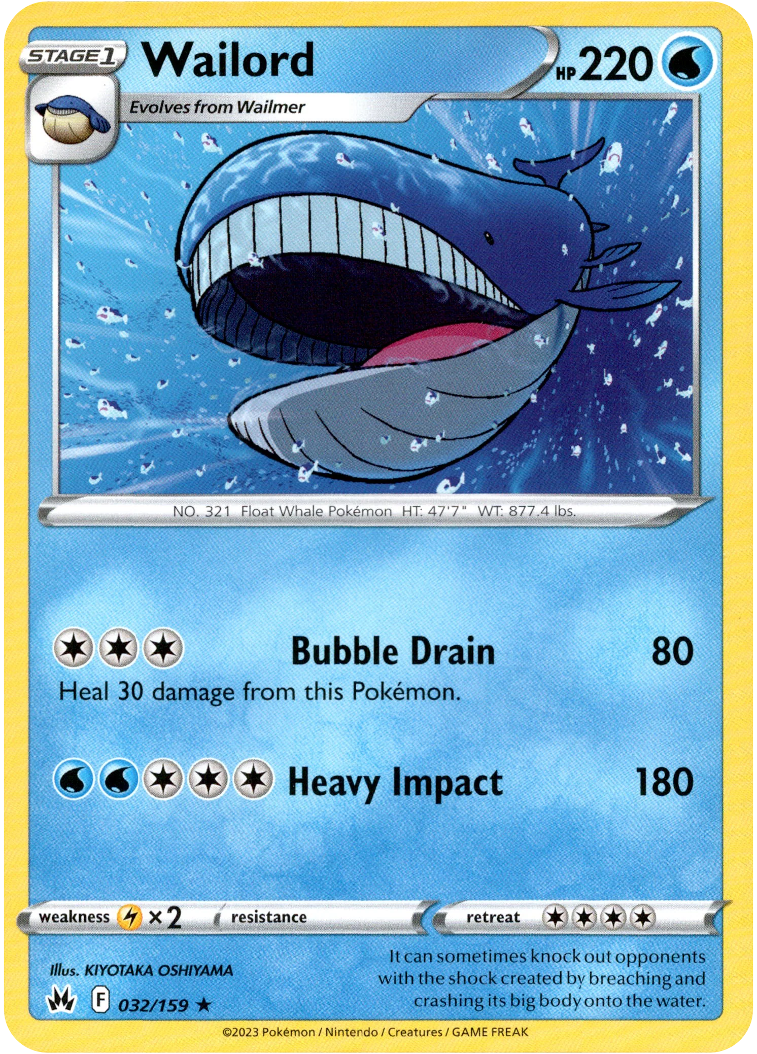 Wailord - 032/159 - Crown Zenith