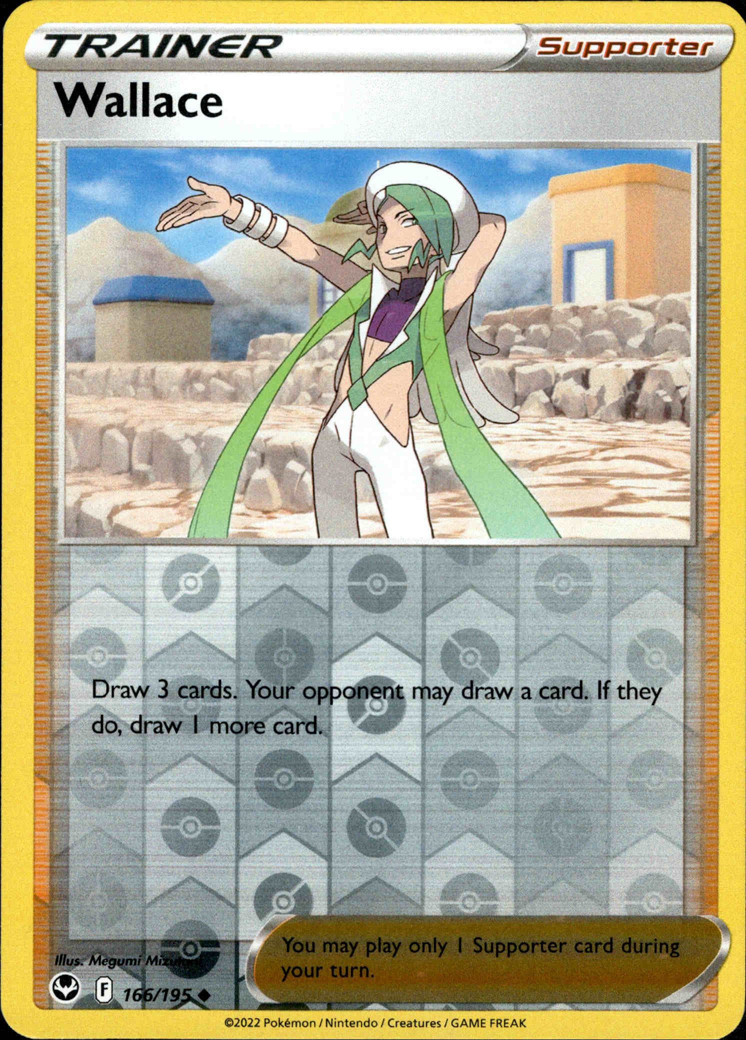 Wallace - 166/195 - Silver Tempest - Reverse Holo