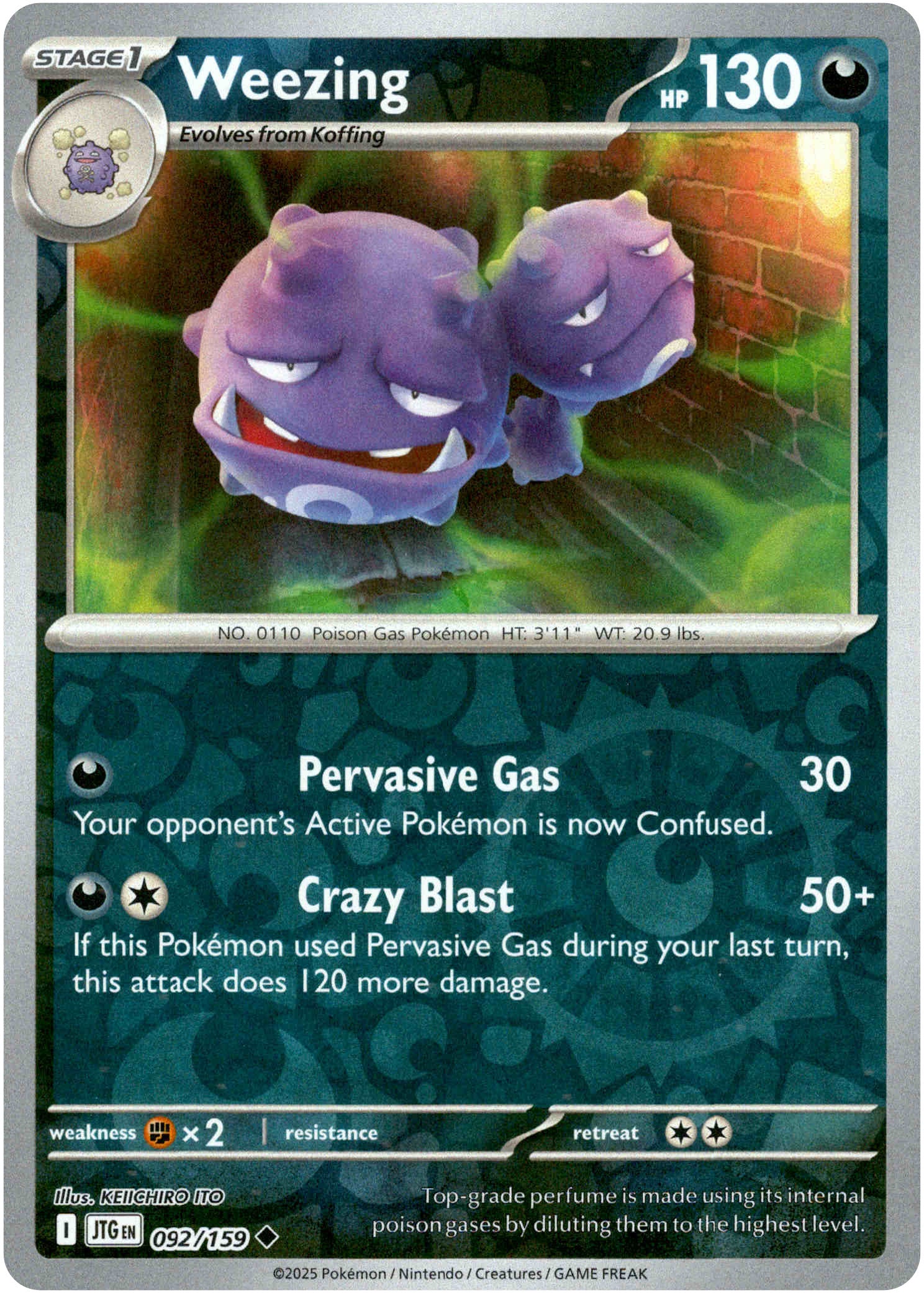 Weezing - 092/159 - Journey Together - Reverse Holo