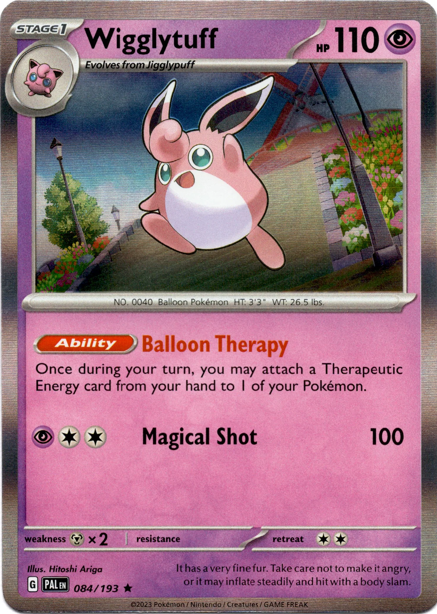 Wigglytuff - 084/193 - Paldea Evolved - Holo
