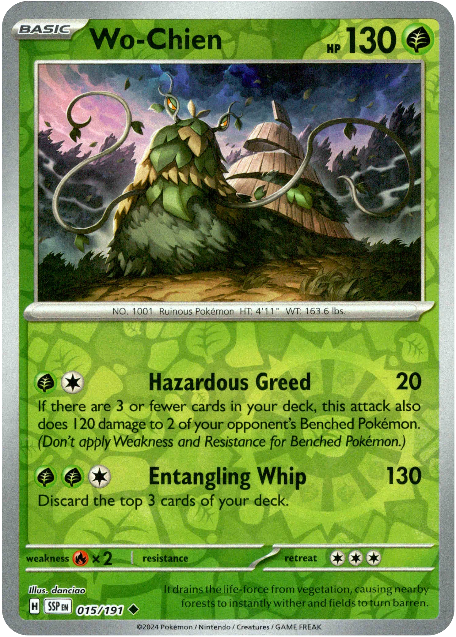 Wo-Chien - 015/191 - Surging Sparks - Reverse Holo