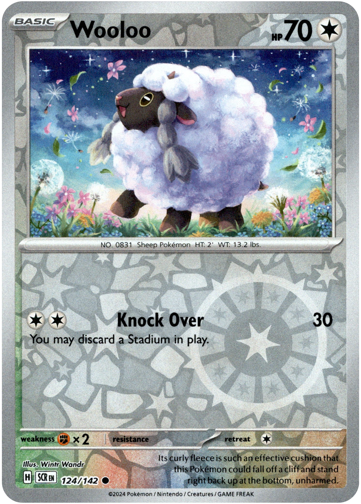 Wooloo - 124/142 - Stellar Crown - Reverse Holo