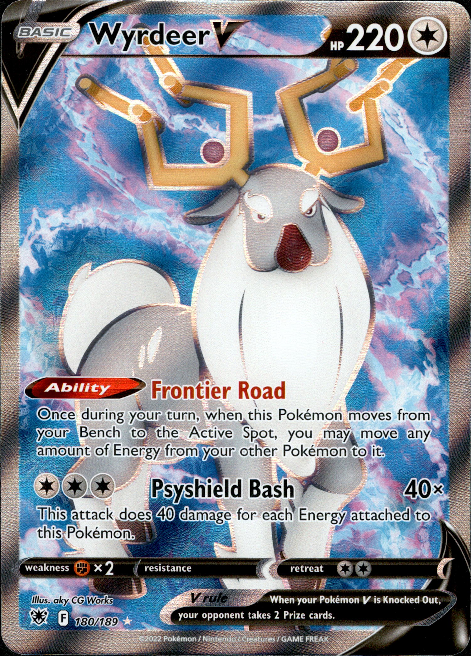 Wyrdeer V Full Art - 180/189 - Astral Radiance - Holo