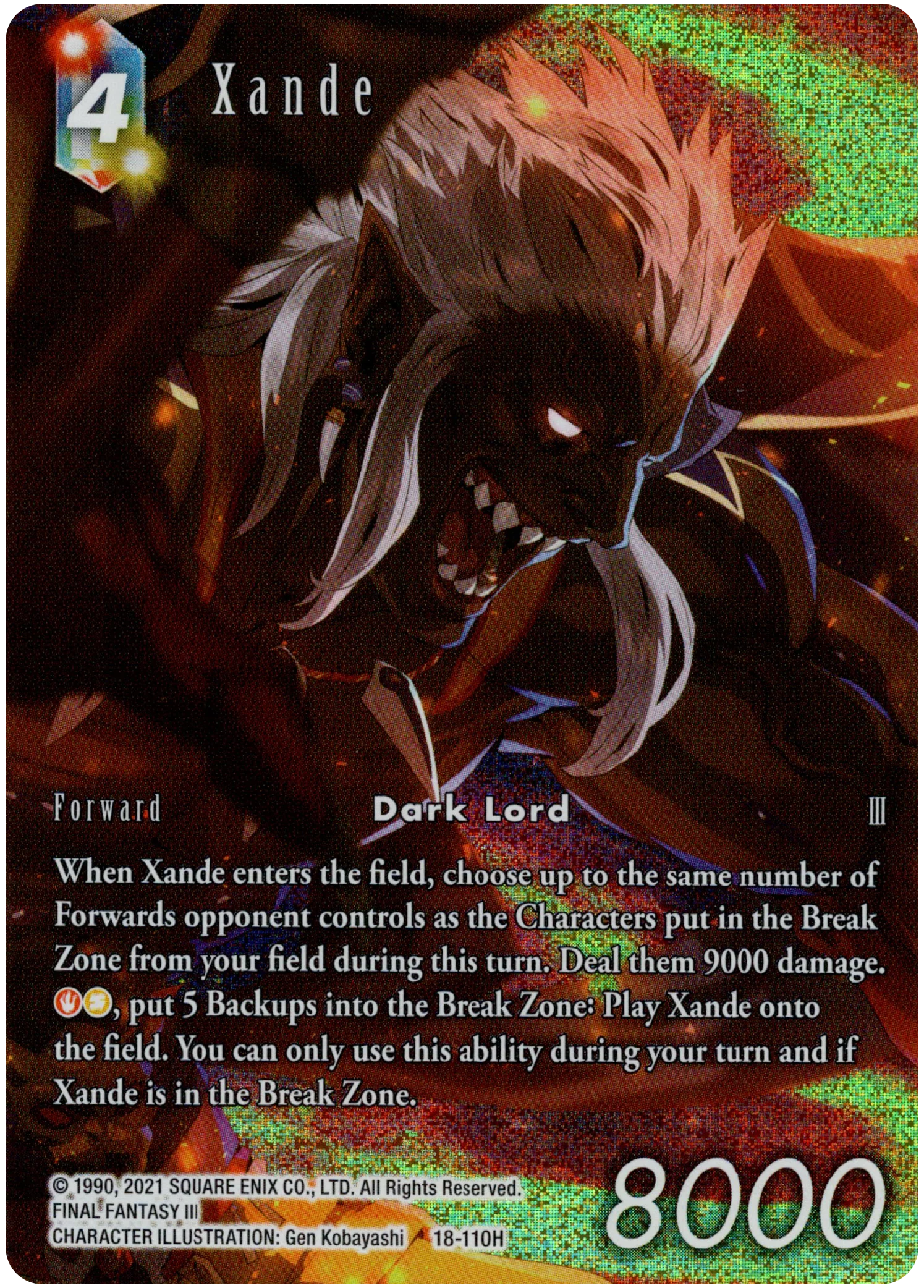 Xande Full Art - 18-110H - Resurgence of Power - Foil