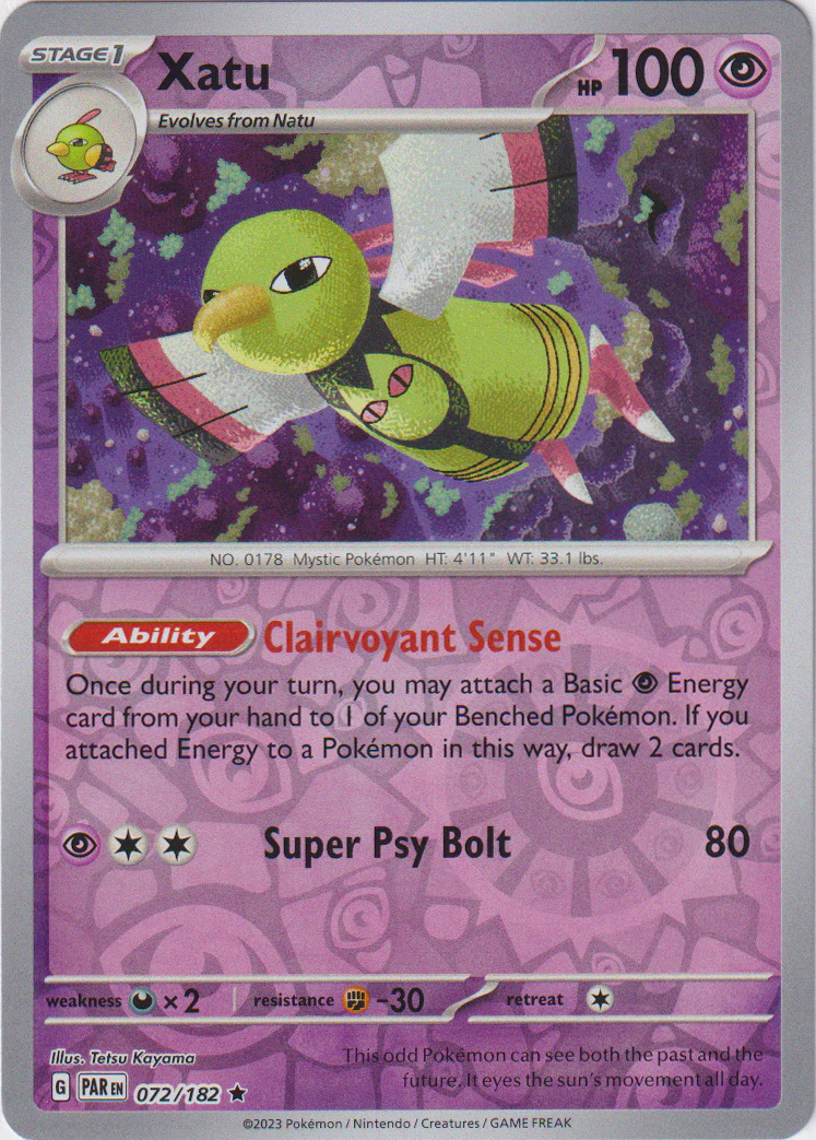Xatu - 072/182 - Paradox Rift - Reverse Holo