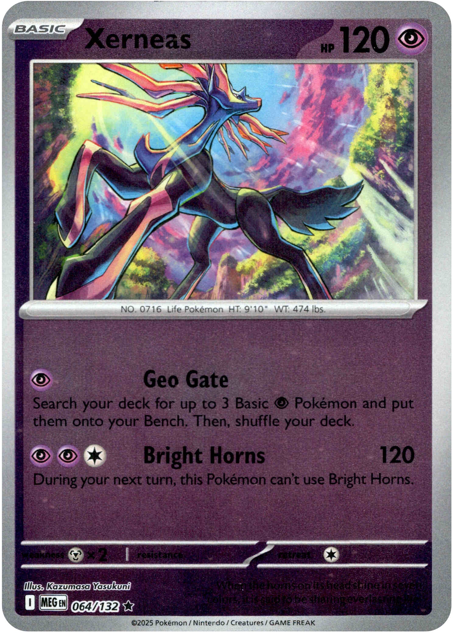 Xerneas - 064/132 - Mega Evolution - Reverse Holo