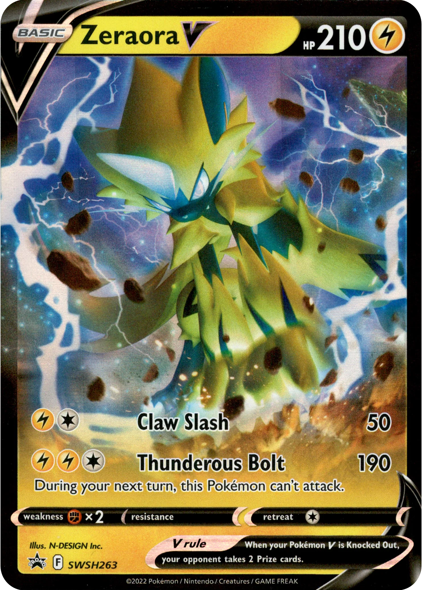 Zeraora V - SWSH263 - Sword & Shield Promo