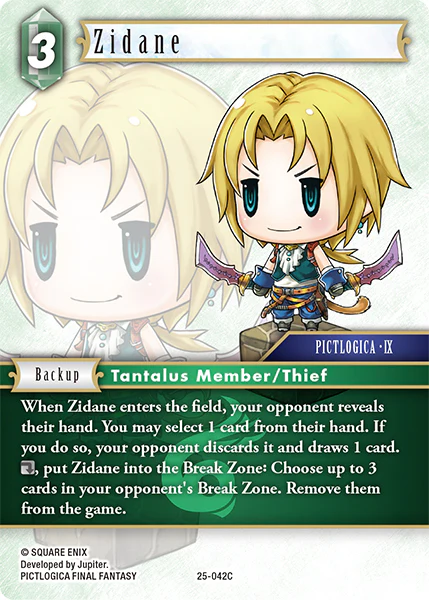 Zidane - 25-042C - Tears of the Planet